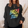 Vacaciones En Equipo En Ibiza 2024 Colorido Camisa de entrenamiento Regalos para ella