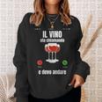 Vino Rosso Divertente Amanti Delino Regalo Uomo Donna Felpa Regalos para ella