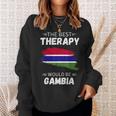 Vintage Gambia Die Beste Therapie Wäre Gambia Sweatshirt Geschenke für Sie