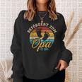 Vintage Retro Bördert Zum Opa 2024 Sweatshirt Geschenke für Sie