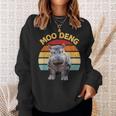 Vintage Retro Moo Deng Ippopotamo Felpa Regalos para ella