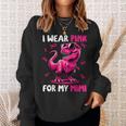 I Wear Pink For My Mimi T-Rex Dinosaur Breast Cancer Sweatshirt Gifts for Her