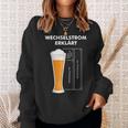 Wechselstromerklärt Bier Elektriker Technik Elektrotechnik Sweatshirt Geschenke für Sie