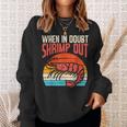 When In Doubt Shrimp Out Retro Bjj Brazilian Jiu Jitsu Camisa de entrenamiento Regalos para ella