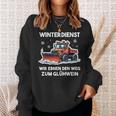 Winterdienst Schneepflugfahrer Humor Schneepflug Sweatshirt Geschenke für Sie