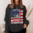 Wtf Is A Kilometer 4 Luglio Scheletro Divertente Cringey Usa Meme Felpa Regalos para ella