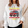 Aus Dem Weg Hier Kommt Ein Kindergartenkind Feuerwehr German Sweatshirt Geschenke für Sie