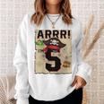 Bambino 5 Anni Pirata Compleanno Arr Pirati Mappa Del Tesoro 5° Regalo Felpa Regalos para ella
