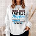 Bambino Figlio Unico Fratello Maggiore 2025 Bambino Annuncio 2025 Felpa Regalos para ella