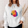 Capibara Spruch Don't Worry Be Capy Arcobaleno Felpa Regalos para ella