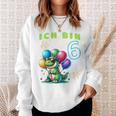 Children's Dino Ich Bin Sechs Jahre Alt Sweatshirt Geschenke für Sie