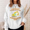 Children's Ich Bin Jetzt Ein Kindergartenkind Excavator Kindergarten Start Sweatshirt Geschenke für Sie