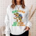 Children's Schulkind 2024 Cool Dino Ich Rocke Jetzt Die Schule Boys' Sweatshirt Geschenke für Sie