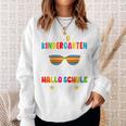 Children's Tschüss Kindergarten Hello School Kita Graduation 2024 Bear Sweatshirt Geschenke für Sie