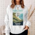 Cliffs Of Dover Proud English England Souvenir Opera D'arte Felpa Regalos para ella