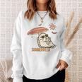 Cute Ghost Spooky Beach Summer Vacation Halloween Summerween Sweatshirt Gifts for Her