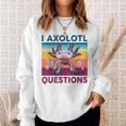 Divertida Pregunta Sobre Axolotl Retrointage Amantes De Axolotl Para Niños Camisa de entrenamiento Regalos para ella