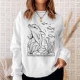 Dolphin Ausmalen Und Selbst Bemalen Colouring Sweatshirt Geschenke für Sie