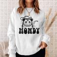 Donna Carino Possum Howdy Cowboy Divertente Retrò Occidentale Possum Amante Con Collo A Felpa Regalos para ella