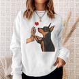 Dwarf Pinscher Liebe Miniature Pinscher Dog Holder Sweatshirt Geschenke für Sie