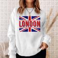 Fun An Colorful Bandiera Di Londra Union Jack Britannico Felpa Regalos para ella