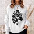 Zebra With Sunglasses Sweatshirt Geschenke für Sie