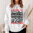 Geburtstag Level 12 Freigeschaltet Gaming & Zocker Sweatshirt Geschenke für Sie