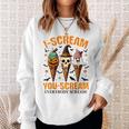 Halloween Ice Cream I-Scream You-Scream Everybody Scream Sweatshirt Gifts for Her
