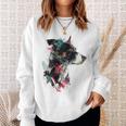 Jack Russell Disegno Astratto Con Animali Jack Russell Felpa Regalos para ella