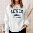 Lewes Delaware Deintage-Sportdesign Marineblau-Druck Sweatshirt Geschenke für Sie