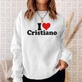 I Love Cuore Cristiano Felpa Regalos para ella