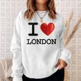 I Love London Souvenir Blue S Sweatshirt Geschenke für Sie