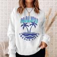 Malibu Beach Life Palme Mare Spiaggia Felpa Regalos para ella