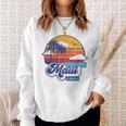 Maui Beach Hawaiiintage Eightiesibe Surf Felpa Regalos para ella