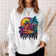 Miami Floridaibrant Colorful Miami Souvenir Sweatshirt Geschenke für Sie