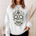 Military Camouflage Camo Dia De Los Muertos Sugar Skull Sweatshirt Geschenke für Sie