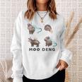 Moo Deng Baby Meme Hippo Expressions Simpatici Amanti Degli Felpa Regalos para ella