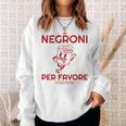 Ni Per Favore Cocktail Back Print Italiano Original Sweatshirt Geschenke für Sie