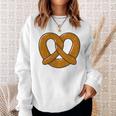 Pretzel Heart Oktoberfest Costume Minimalist Pretzel Blue S Sweatshirt Geschenke für Sie