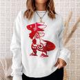 Protogen Fursuit Furry Red Krawattenfarbe Fursona Sweatshirt Geschenke für Sie