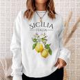 Sicilia Italian Souvenir Italy Lemon Sweatshirt Geschenke für Sie