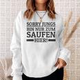 Sorry Boys' Bin Nur Zum Saufen Hier Bin S Sweatshirt Geschenke für Sie