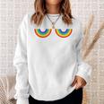 Support Gay Les Pride Con Tette Arcobaleno Felpa Regalos para ella
