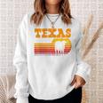 Texas Longhorn For Menintage Retro Sunset Texas Blue Sweatshirt Geschenke für Sie