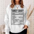 Turkey Gravy Ingredient Food List Thanksgiving Christmas Sweatshirt Gifts for Her