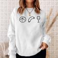 Weck Worscht Woi X Brötchen Wurst Wein Pfalz Mainz Hessen Sweatshirt Geschenke für Sie