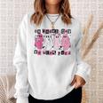 On Wednesday We Wear Cute Pink Ghost Halloween Sweatshirt Gifts for Her