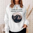 Wenn Das Lecker Bierchen Scheppert X Pedro Raccoon Meme Sweatshirt Geschenke für Sie