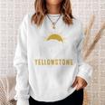 Yellowstone National Park Vintage Wild Bear Sunset Sweatshirt Gifts for Her