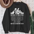 16Th Birthday Nager 16 Years Wie Geil Ist Das Denn Sweatshirt Geschenke für alte Frauen